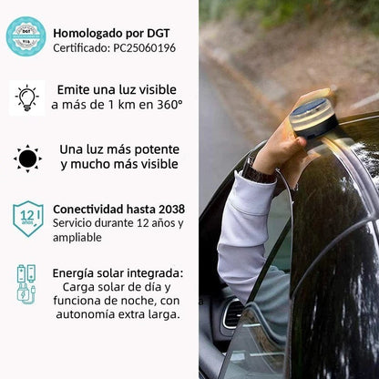 Ofertas para ti 🔥Baliza V16 Homologada DGT 3.0 - Luz de Emergencia Certificada para Coche, Seguridad Avanzada y Fácil Instalación